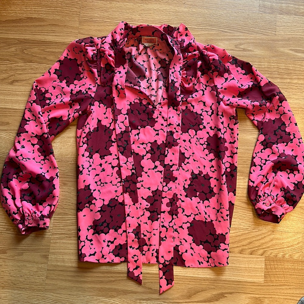 Kate Spade bubble dot blouse